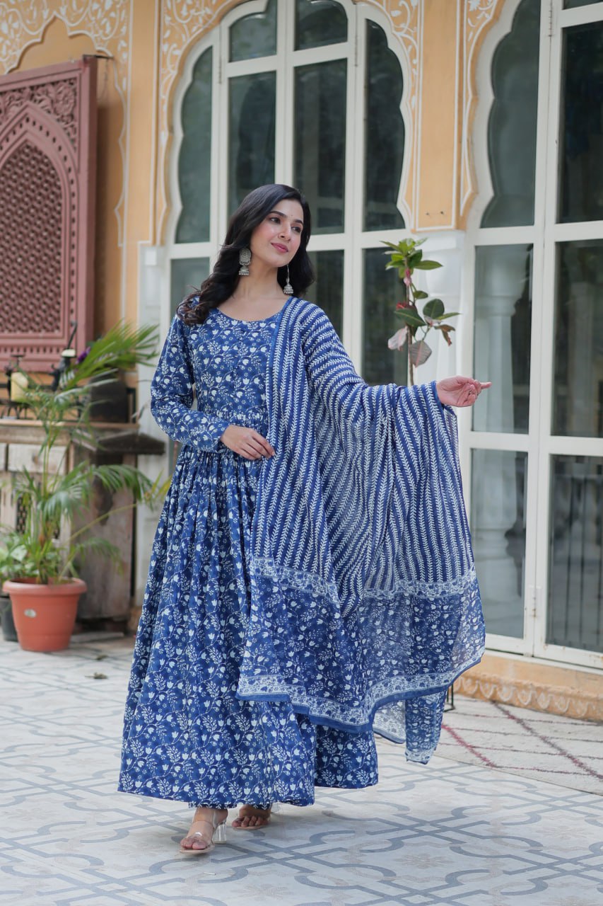 Morni Beautiful Printed Anarkali Dresses