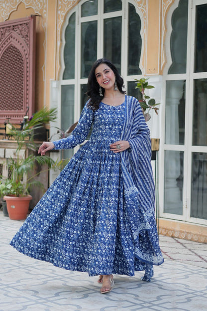 Morni Beautiful Printed Anarkali Dresses