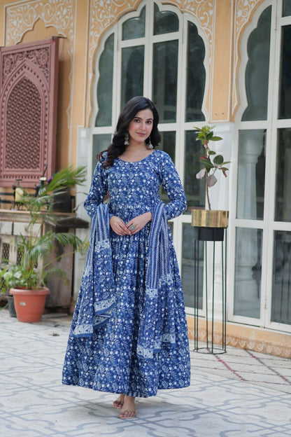 Morni Beautiful Printed Anarkali Dresses