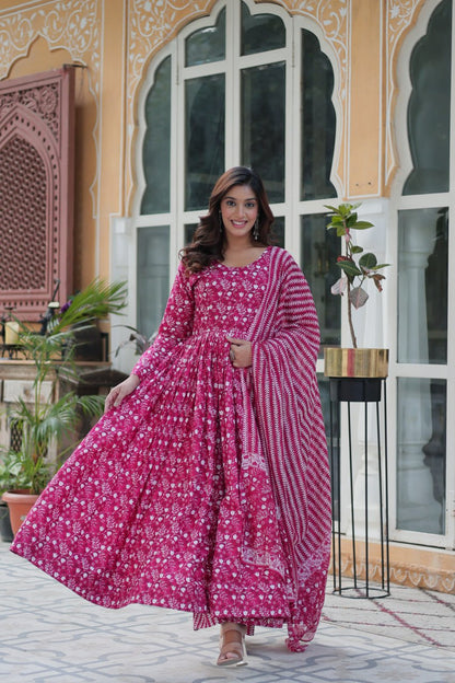 Morni Beautiful Printed Anarkali Dresses