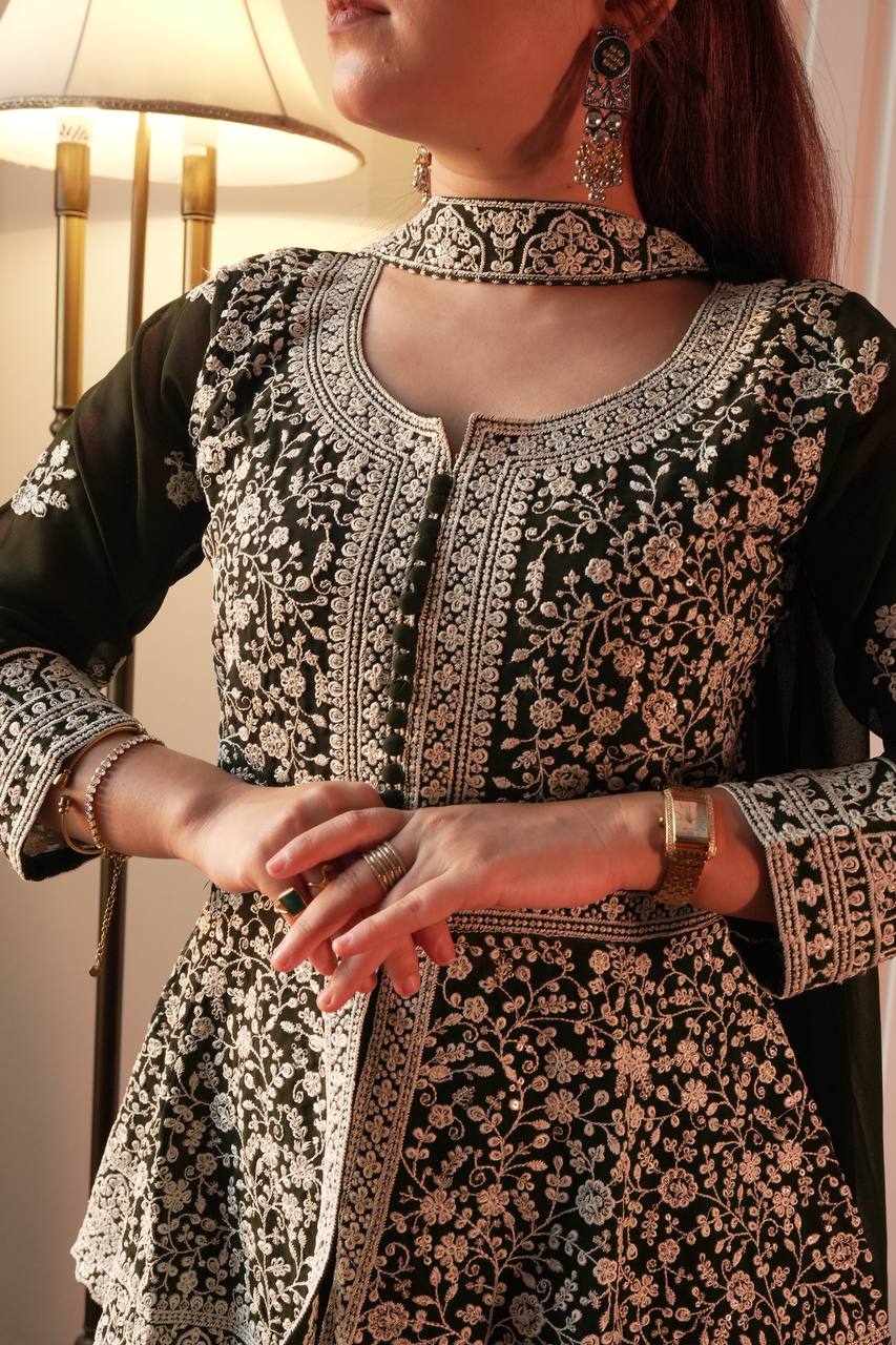 Sivara Georgette Sharara Set