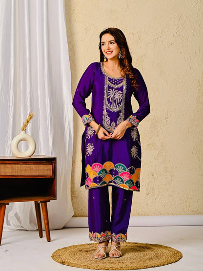 Royal Radiance Purple Suit Set