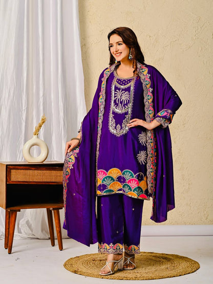 Royal Radiance Purple Suit Set