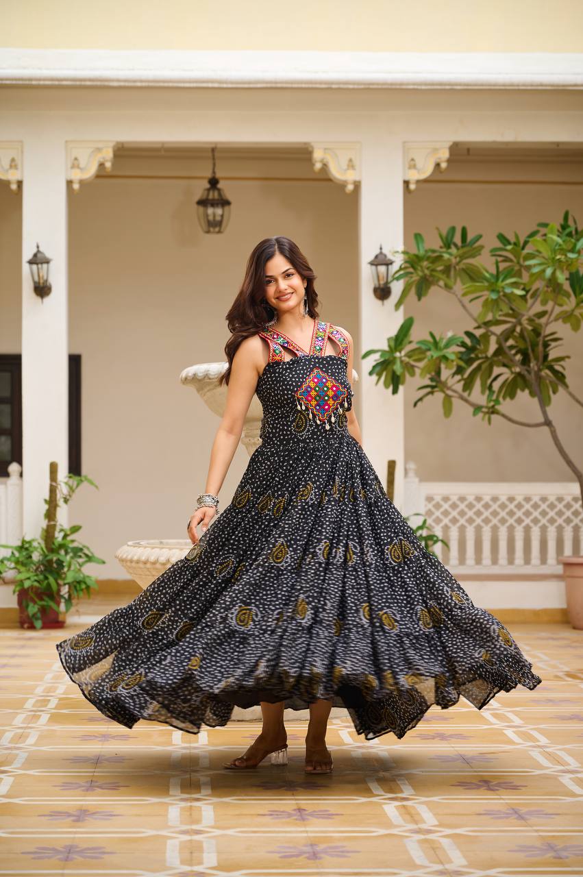Dandiya Dreams Traditional Festive Flow Gown