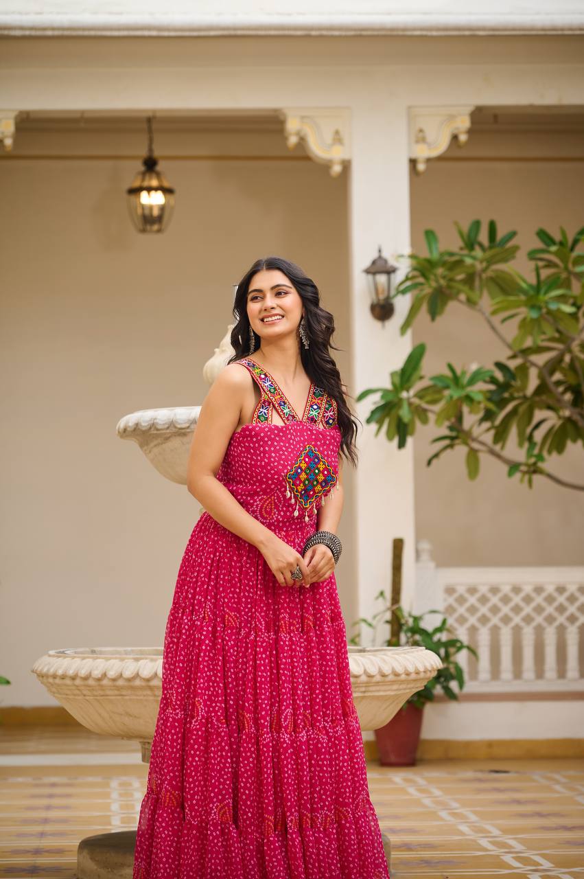 Dandiya Dreams Traditional Festive Flow Gown