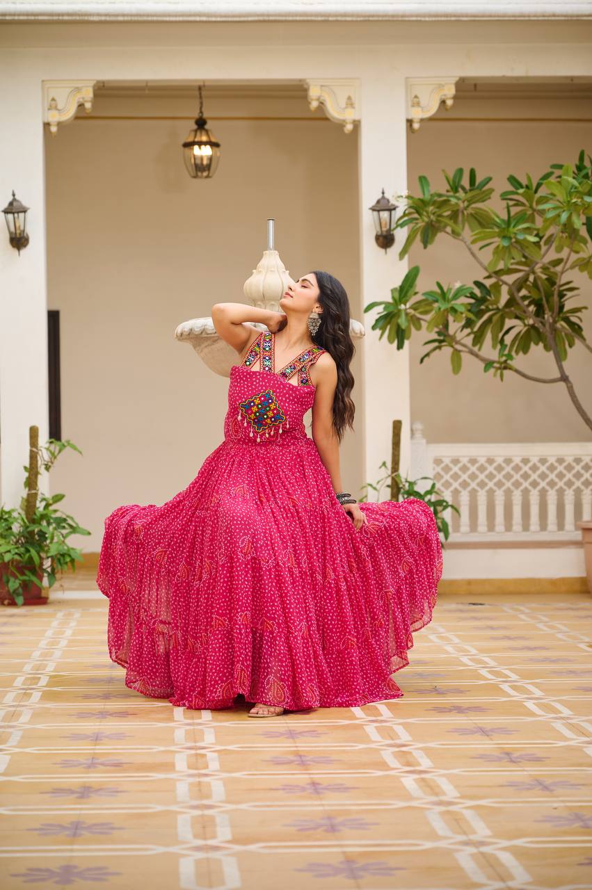 Dandiya Dreams Traditional Festive Flow Gown