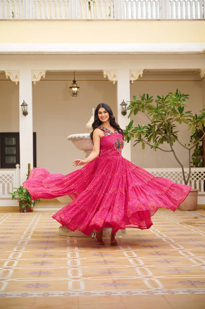 Dandiya Dreams Traditional Festive Flow Gown