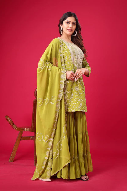 Royal Plum Elegance The Luxe Sharara Set