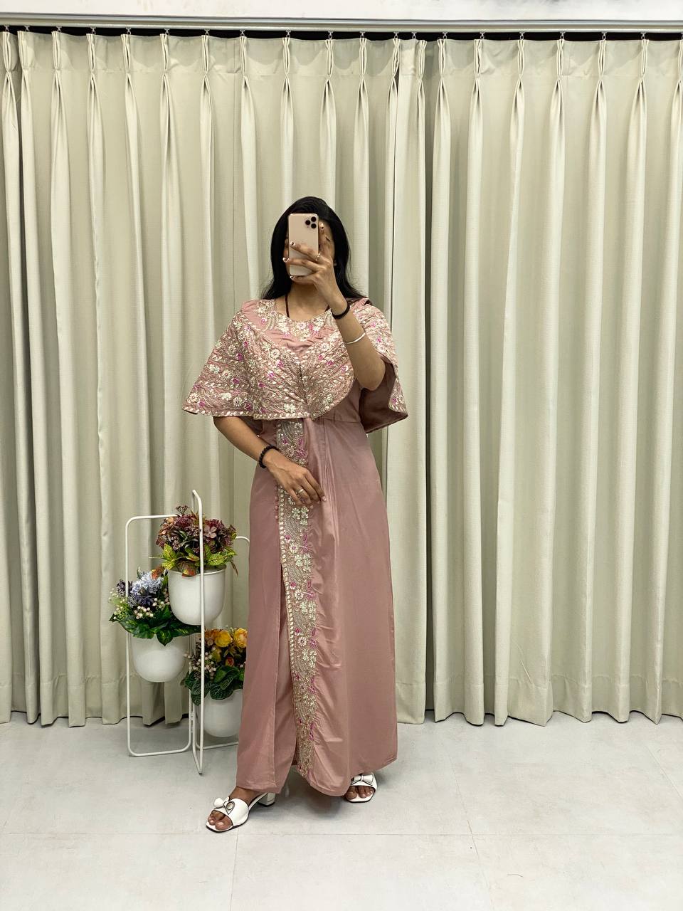 Ethereal Suit Gown Elegance