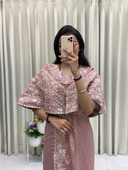 Ethereal Suit Gown Elegance