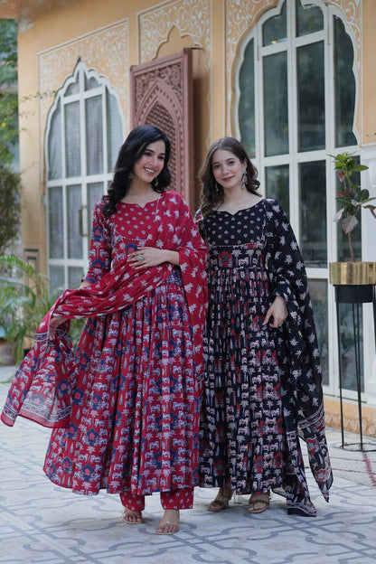 Mahira Grace In Vibrant Pure Cotton Suit