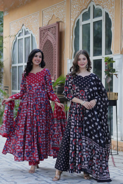 Mahira Grace In Vibrant Pure Cotton Suit