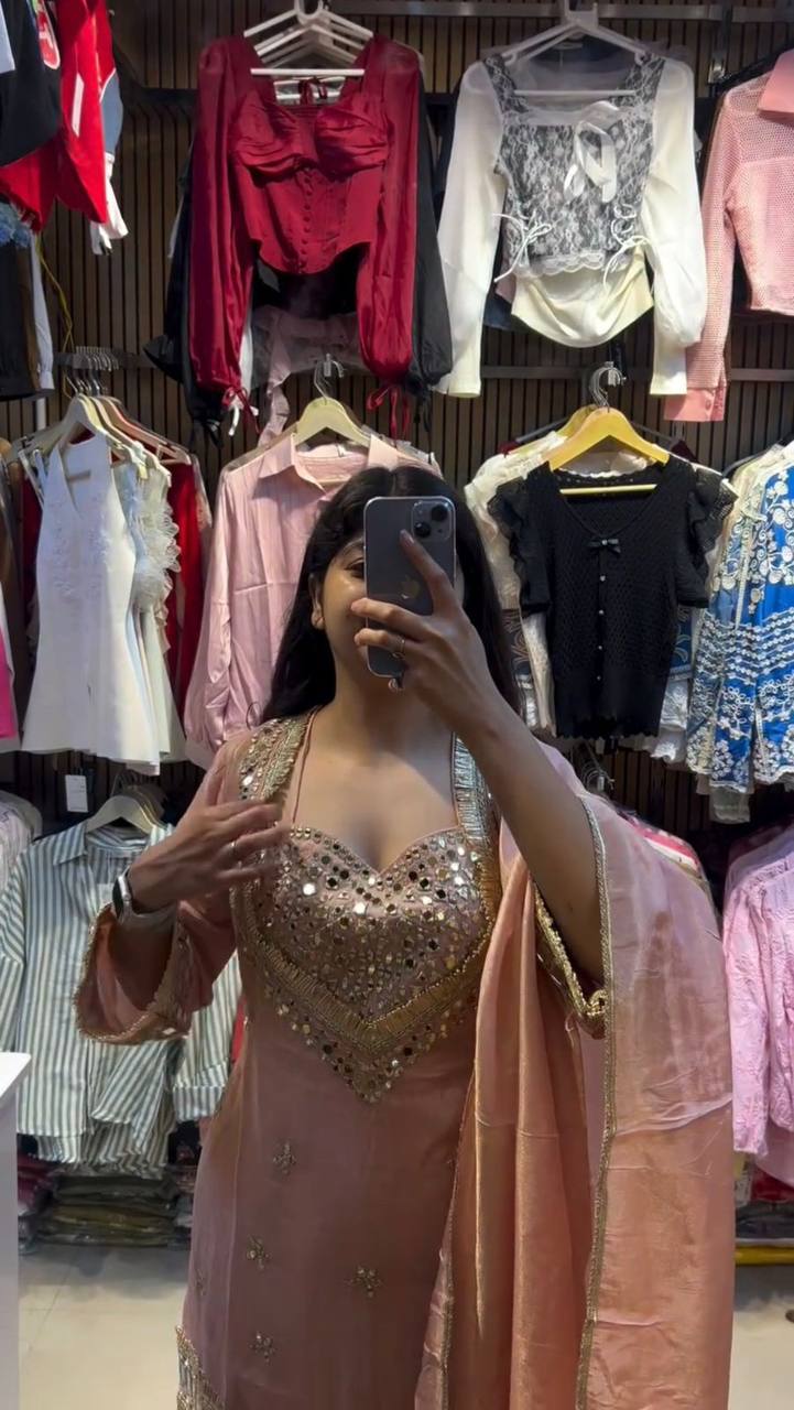 Blush Pink Mirror Magic Traditional Elegance with Modern Vibes