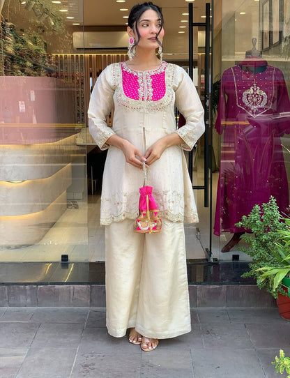 Ivory Charm Festive Co-ord Ensemble