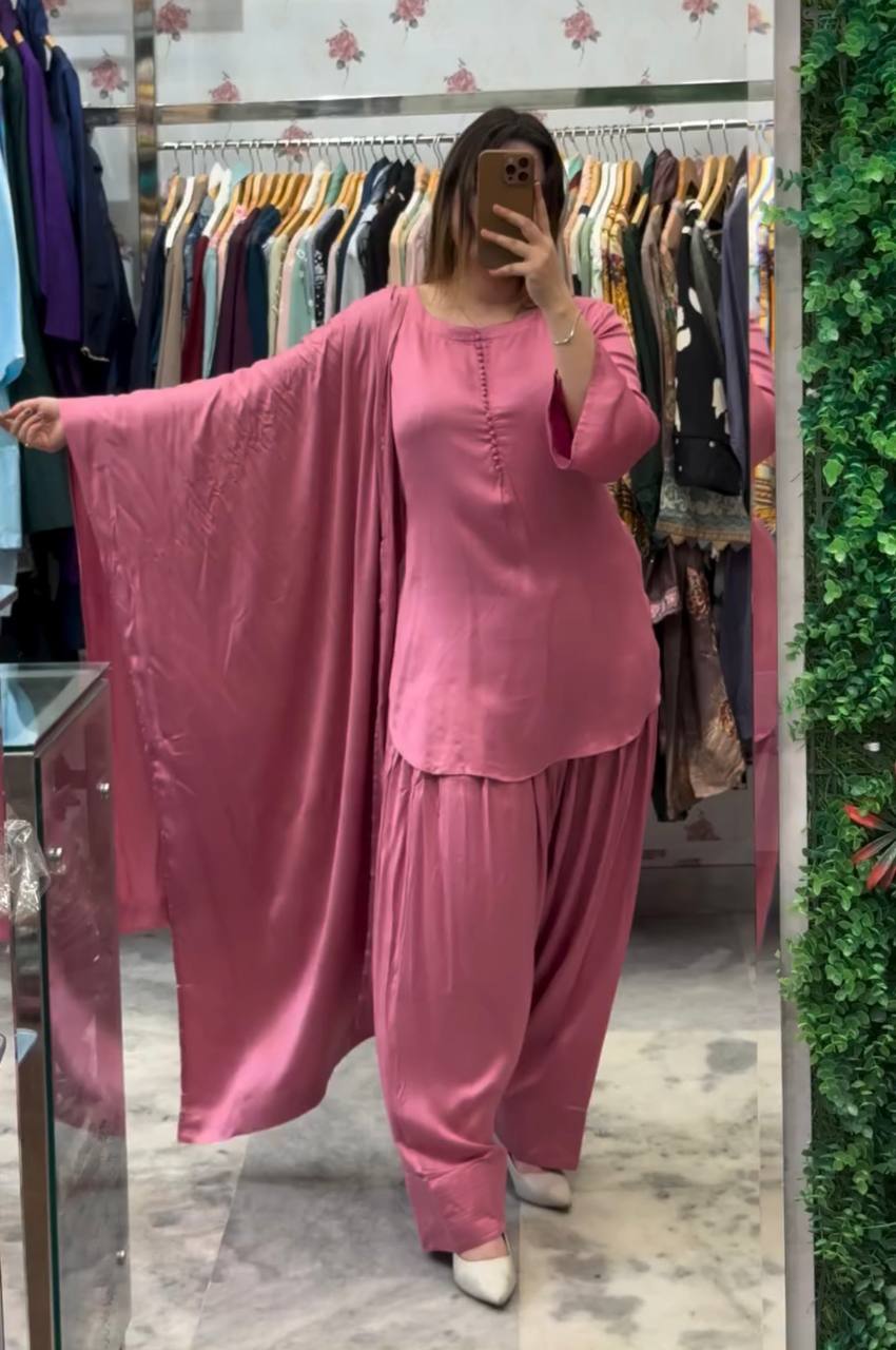 Timeless Grace: Plain Farshi Salwar Sets in Luxe Shades