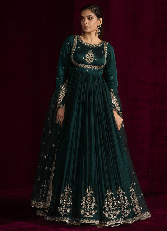 Royal Emerald Majesty Anarkali