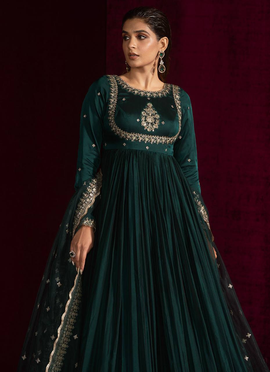 Royal Emerald Majesty Anarkali