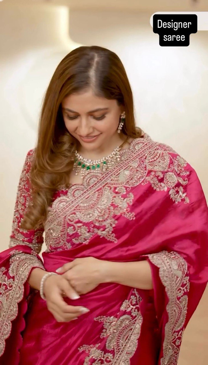 Prity Vichitra Silk  Beautiful Designer Saree