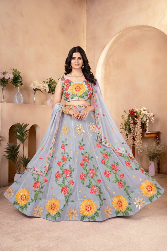 Vyara Beautiful Faux Georgette Lehenga Choli