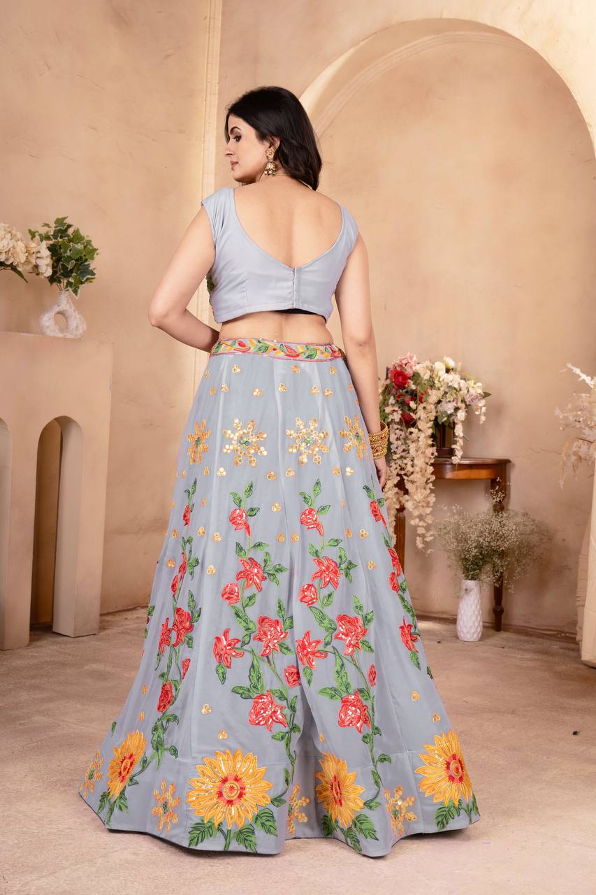 Vyara Beautiful Faux Georgette Lehenga Choli
