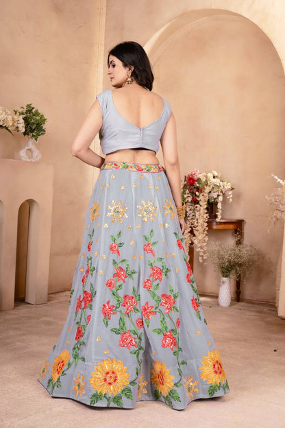 Vyara Beautiful Faux Georgette Lehenga Choli