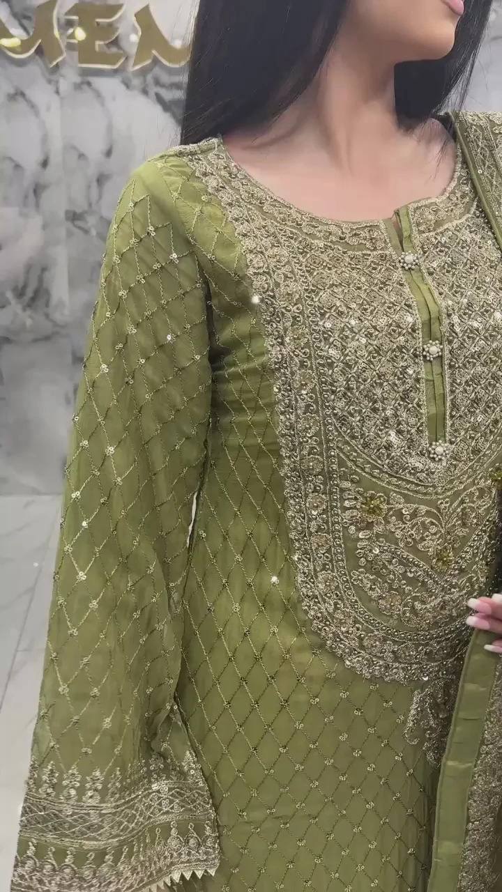 Sharvee Leher Georgette Sharara Set