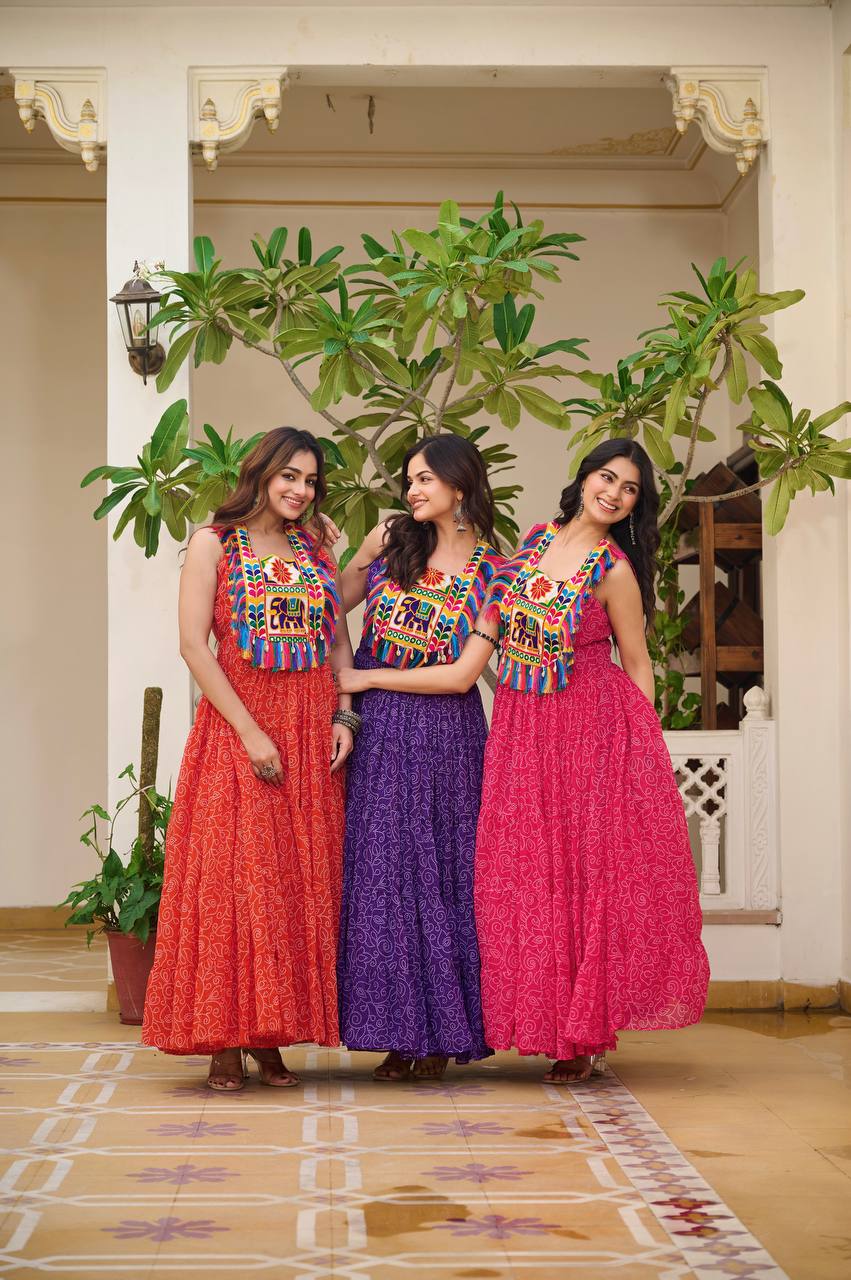 Gulbahar Grace Gamathi Work Fully Flair Gown