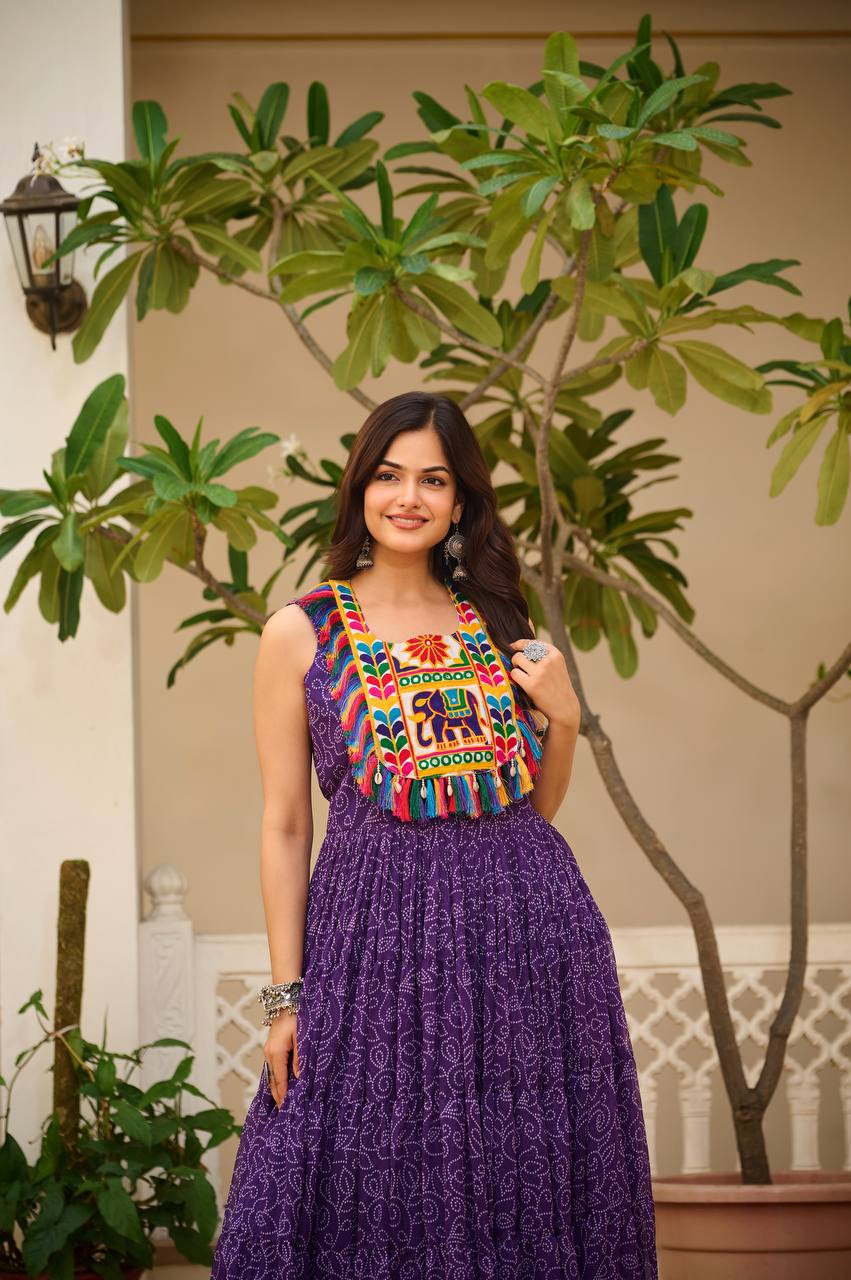 Gulbahar Grace Gamathi Work Fully Flair Gown