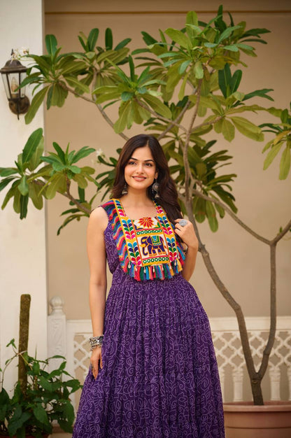 Gulbahar Grace Gamathi Work Fully Flair Gown