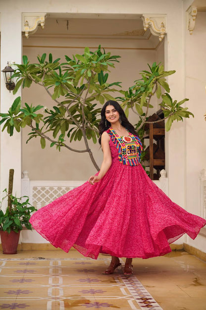 Gulbahar Grace Gamathi Work Fully Flair Gown