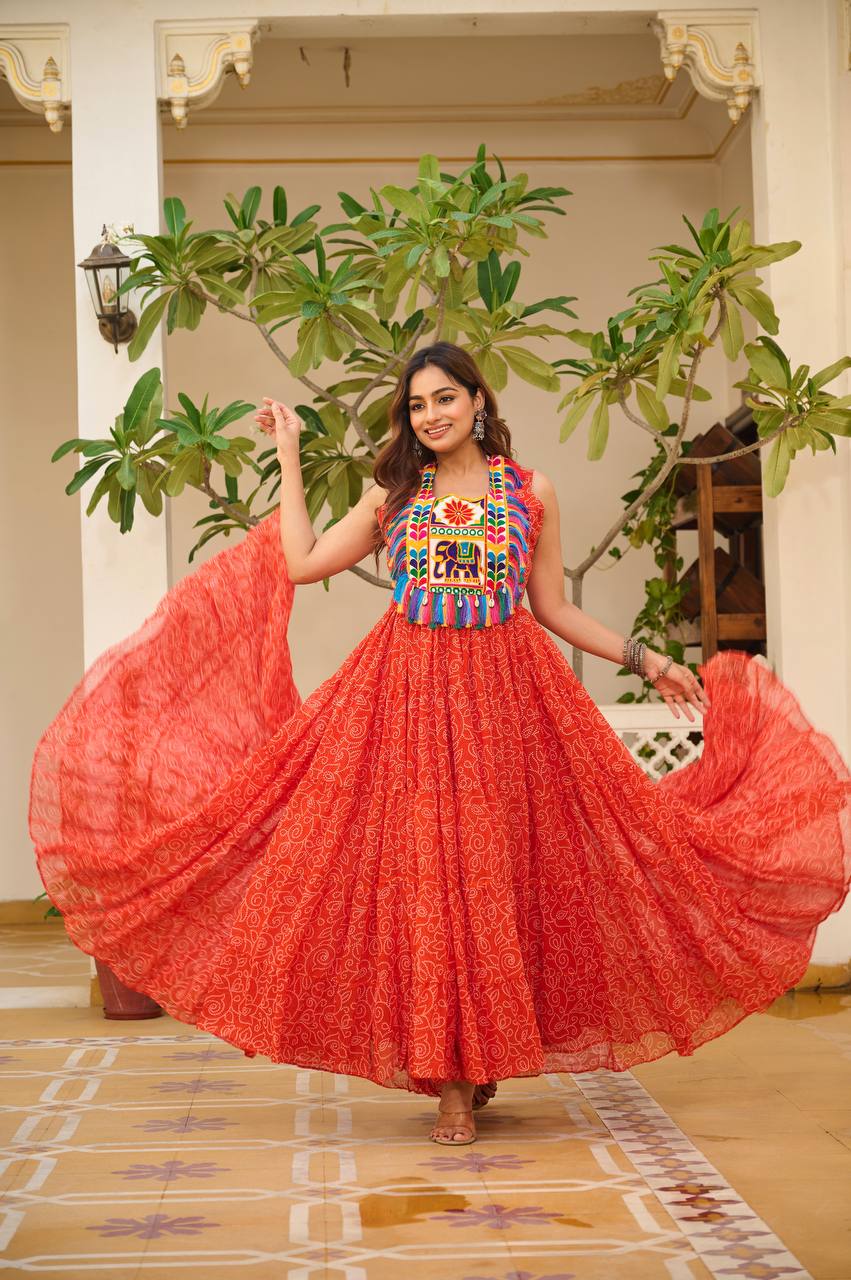 Gulbahar Grace Gamathi Work Fully Flair Gown
