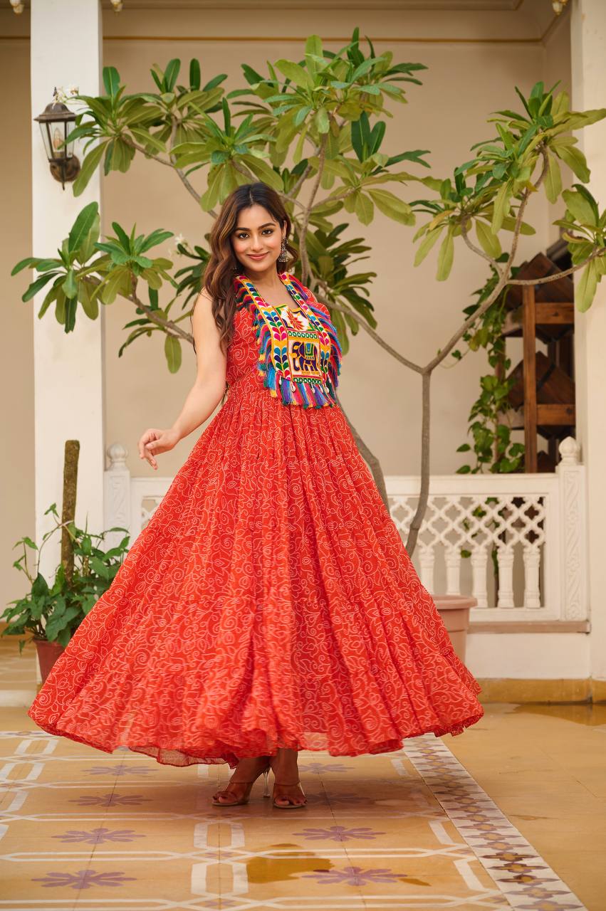 Gulbahar Grace Gamathi Work Fully Flair Gown