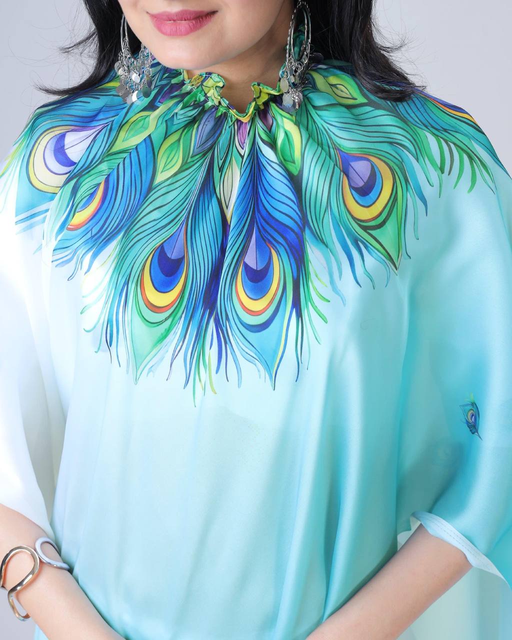 Murlidhar Garden Flute Japan Satin Saree