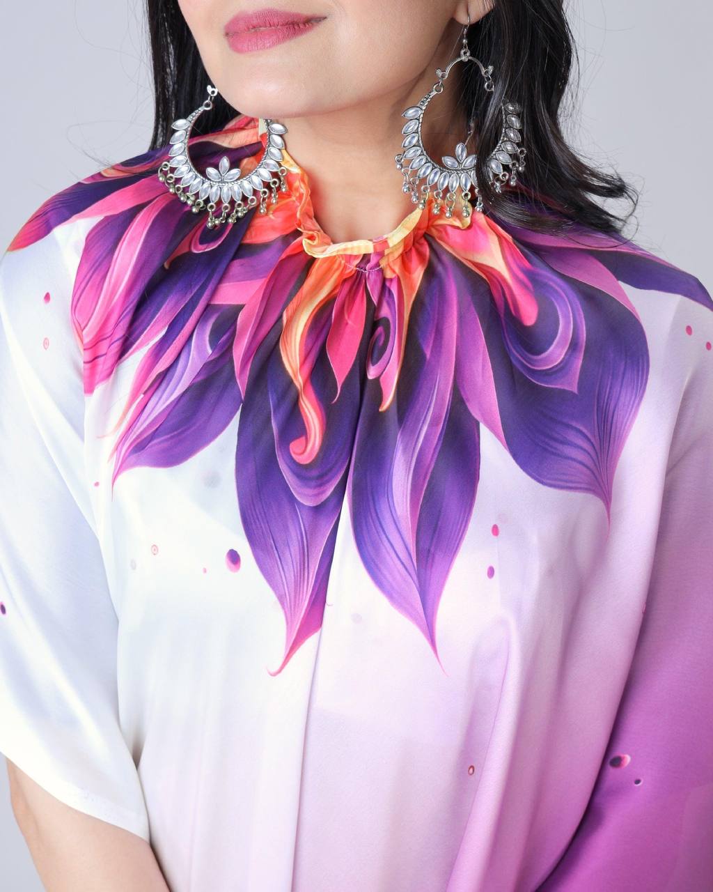 Murlidhar Garden Flute Japan Satin Saree