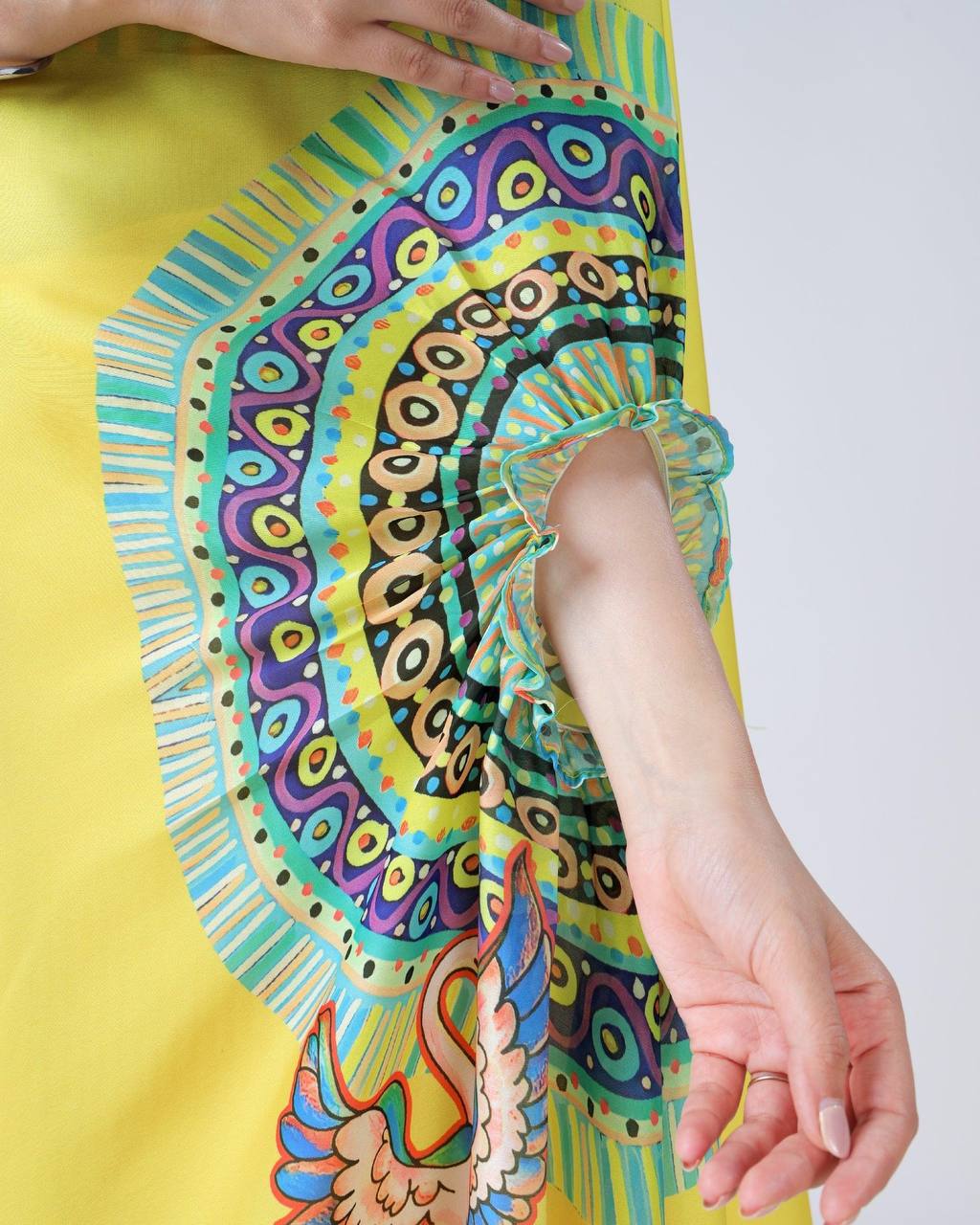 Murlidhar Garden Flute Japan Satin Saree