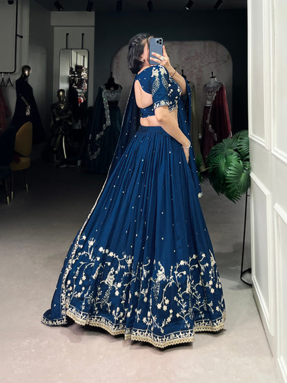 Taarini  Traditional Vichitra Silk Lehenga