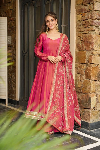 Aaru Graceful Designer Silk Suit Set