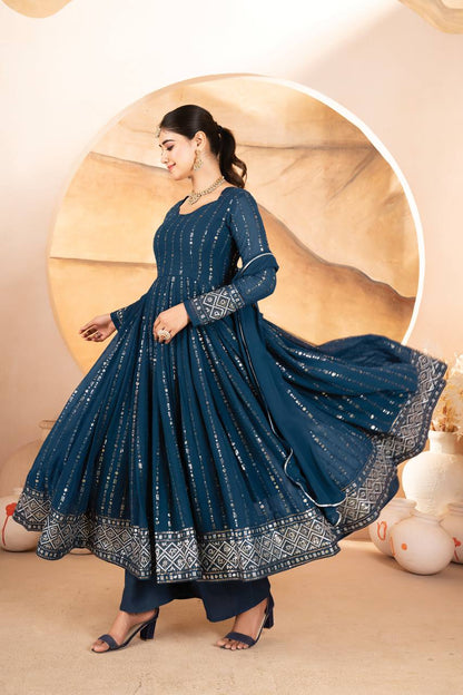Zarista Midnight Blue Anarkali Suit