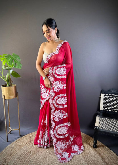 Timeless Tradition Organza Saree