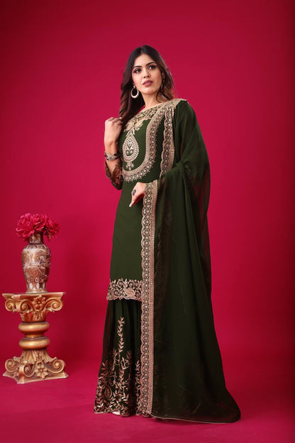 Roshan Raunak Partywear Sharara Suit