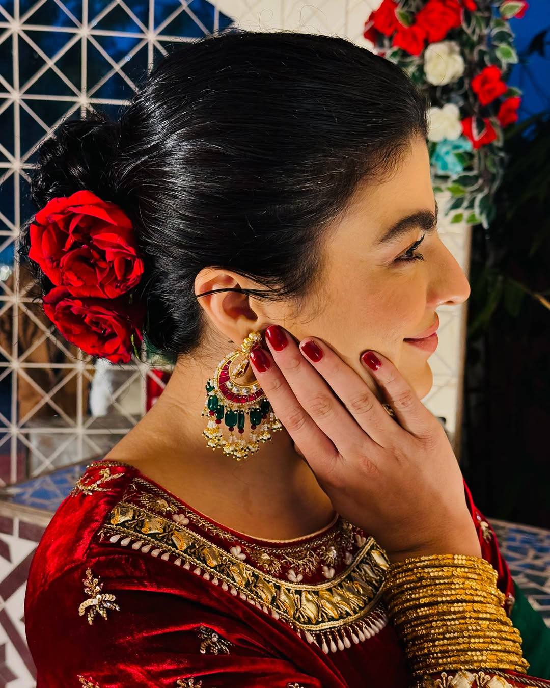 Noir Luxe Embroidered Velvet Set