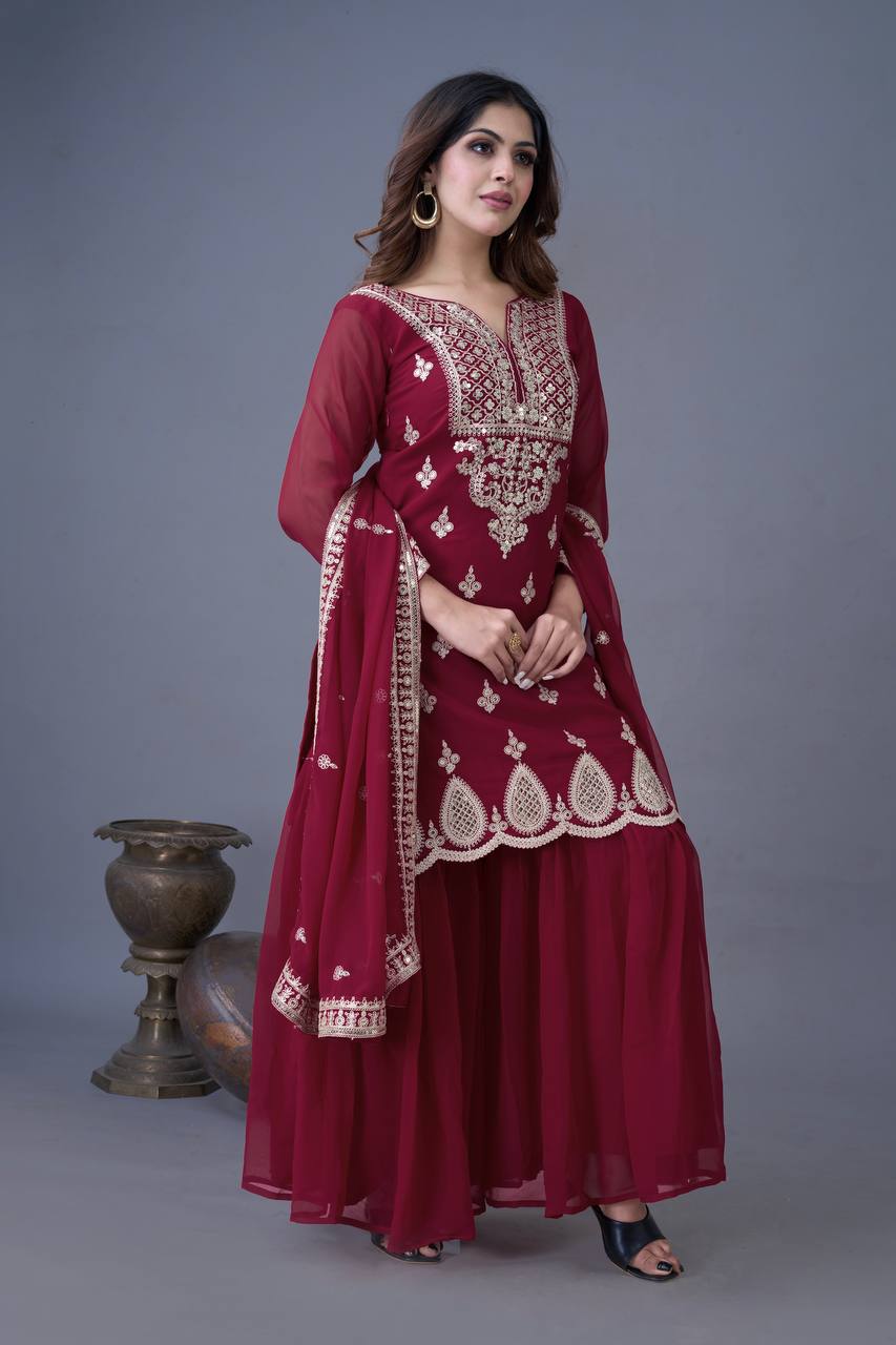 Ethereal Charm Handcrafted Patiala Suit