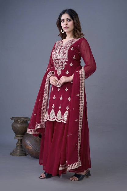 Ethereal Charm Handcrafted Patiala Suit
