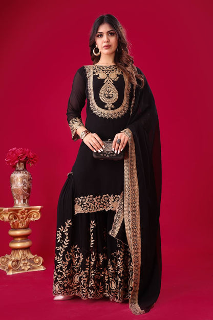 Roshan Raunak Partywear Sharara Suit